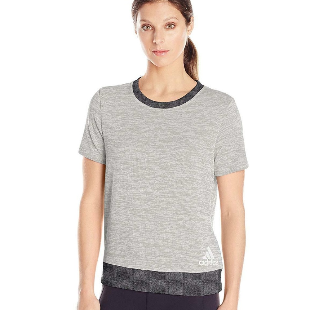 NWT ADIDAS WOMEN'S STREET TOP SIZE L GREY